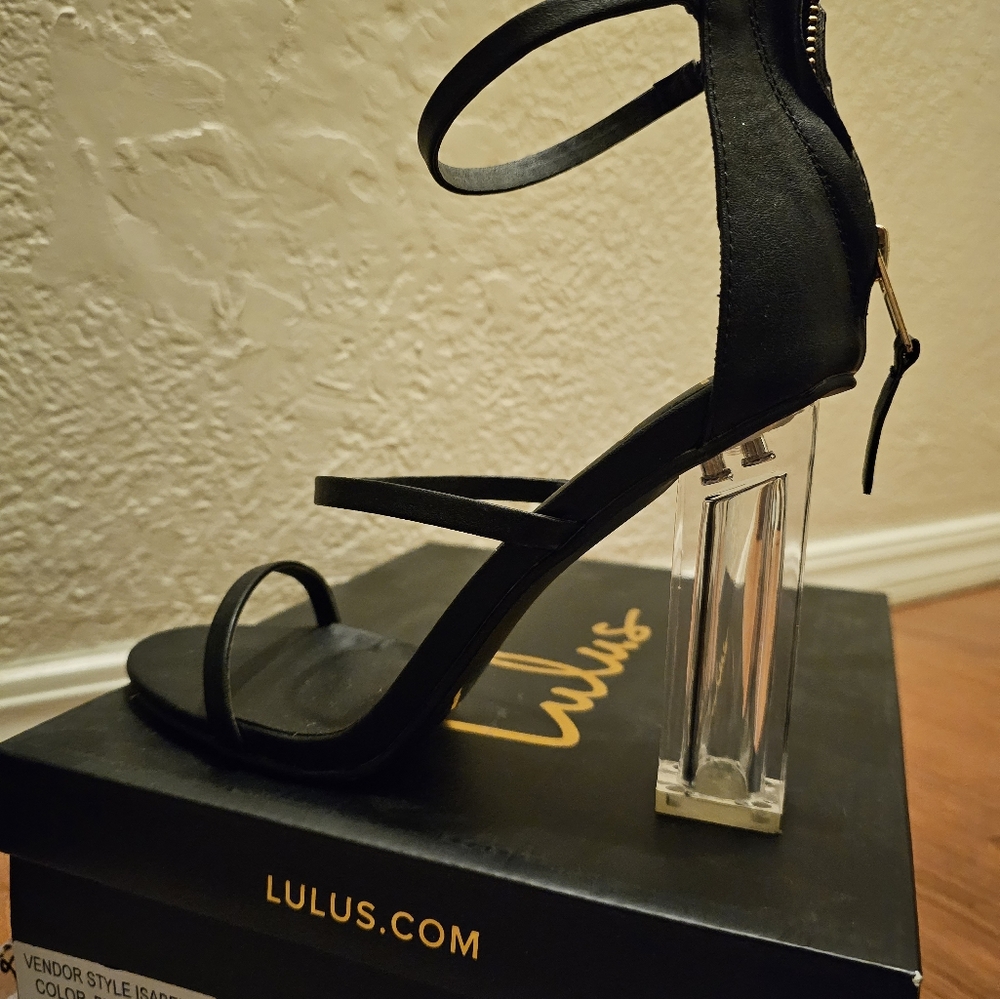 Strappy Black Heels